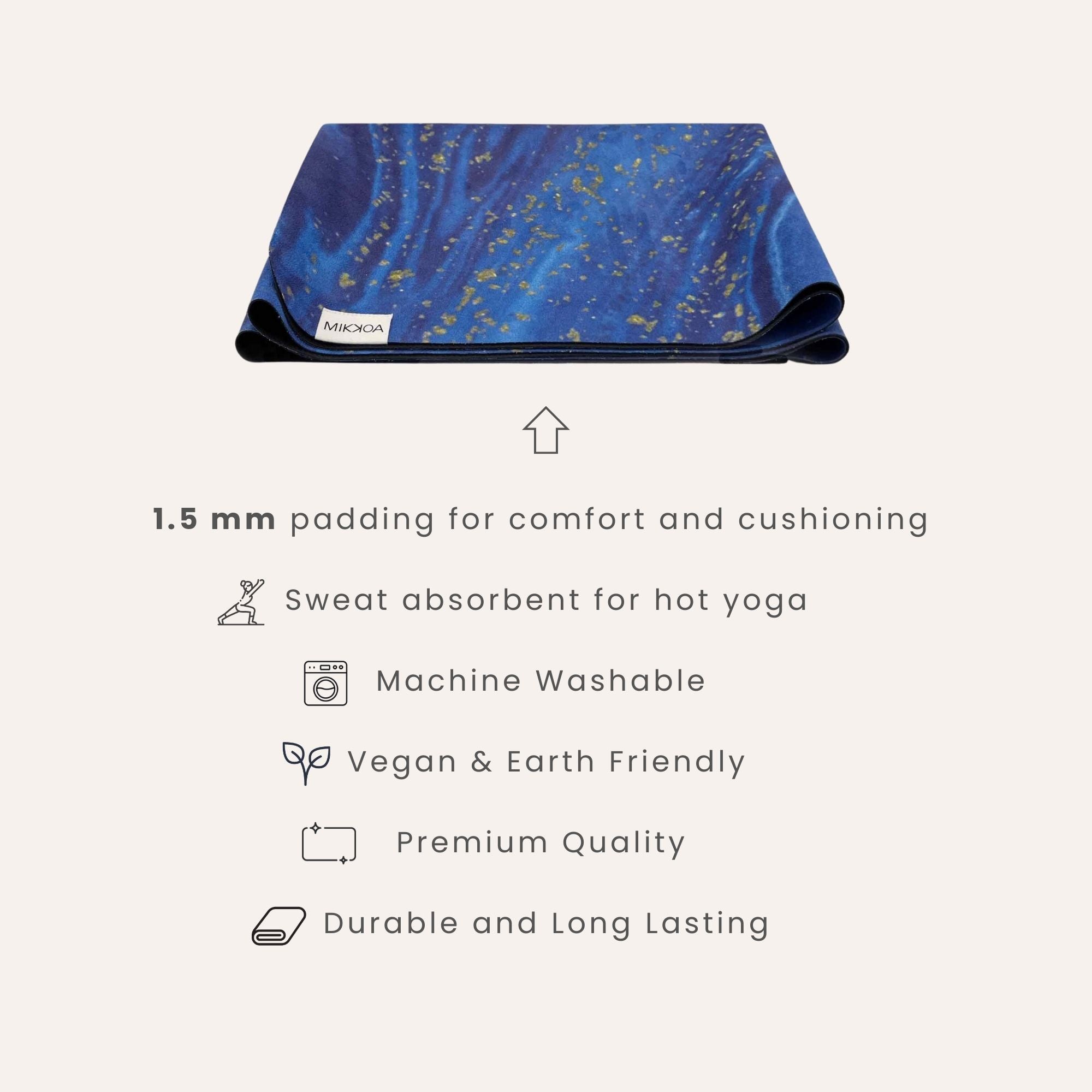 Folding travel hot sale yoga mat